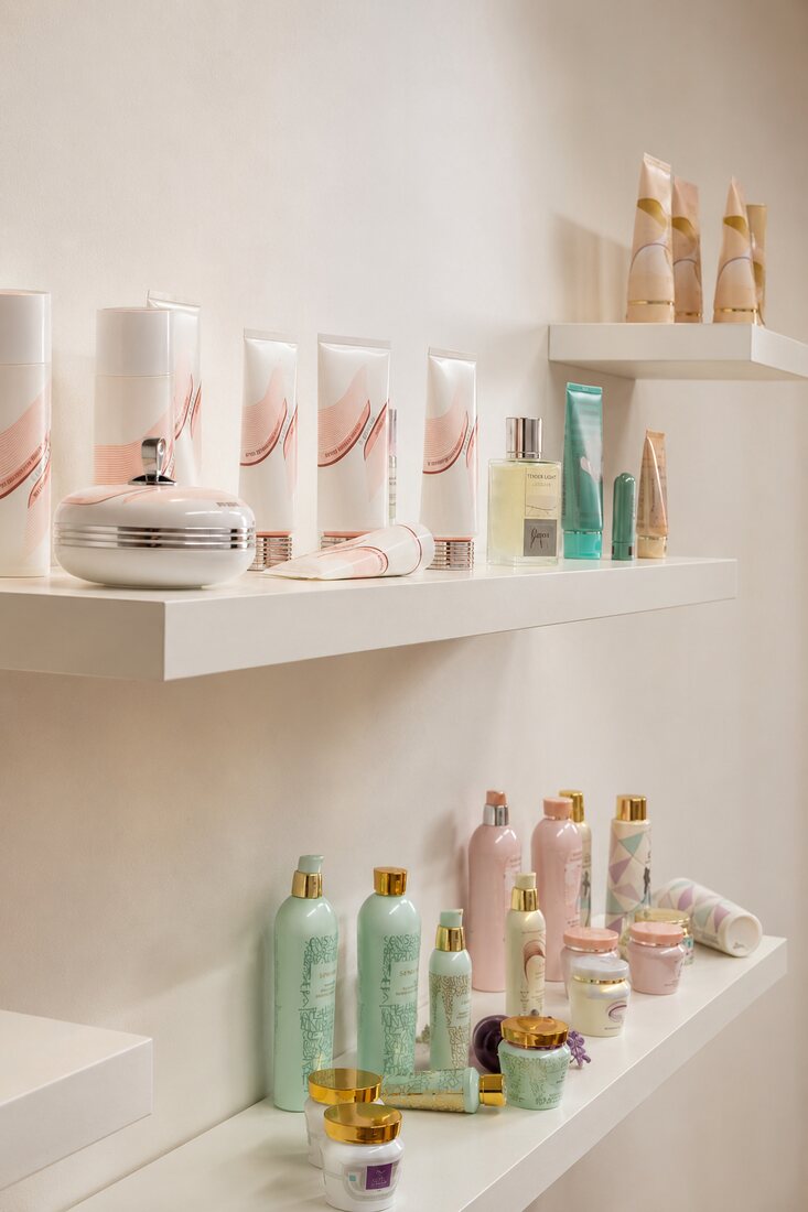 Channoine Pflegeprodukte im Studio larcosmetic